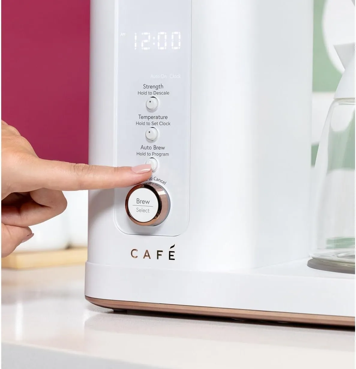 Café Specialty Drip Coffee Maker | 10-Cup Glass Carafe | WiFi Enabled Voice-to-Brew Technology | Smart Home Kitchen Essentials | SCA Certified, Barista-Quality Brew | Matte White