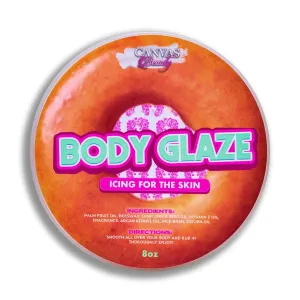 Canvas Beauty Body Glaze, Glazed Donut – Warm, Indulgent   Gourmand, Moisturizing Non-Greasy Body Butter for Women With Beeswax, Jojoba Oil, and Rice Bran for Soft and Glossy Skin
