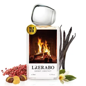 Caramel Chestnut Eau De Parfum Inspired by Replica M.M.'s The Fireplace, Long Lasting Perfume For Women & Men, Paraben Free, Vegan, Unisex Vanilla Perfume Spray - 1.7 Fl Oz (50ml)