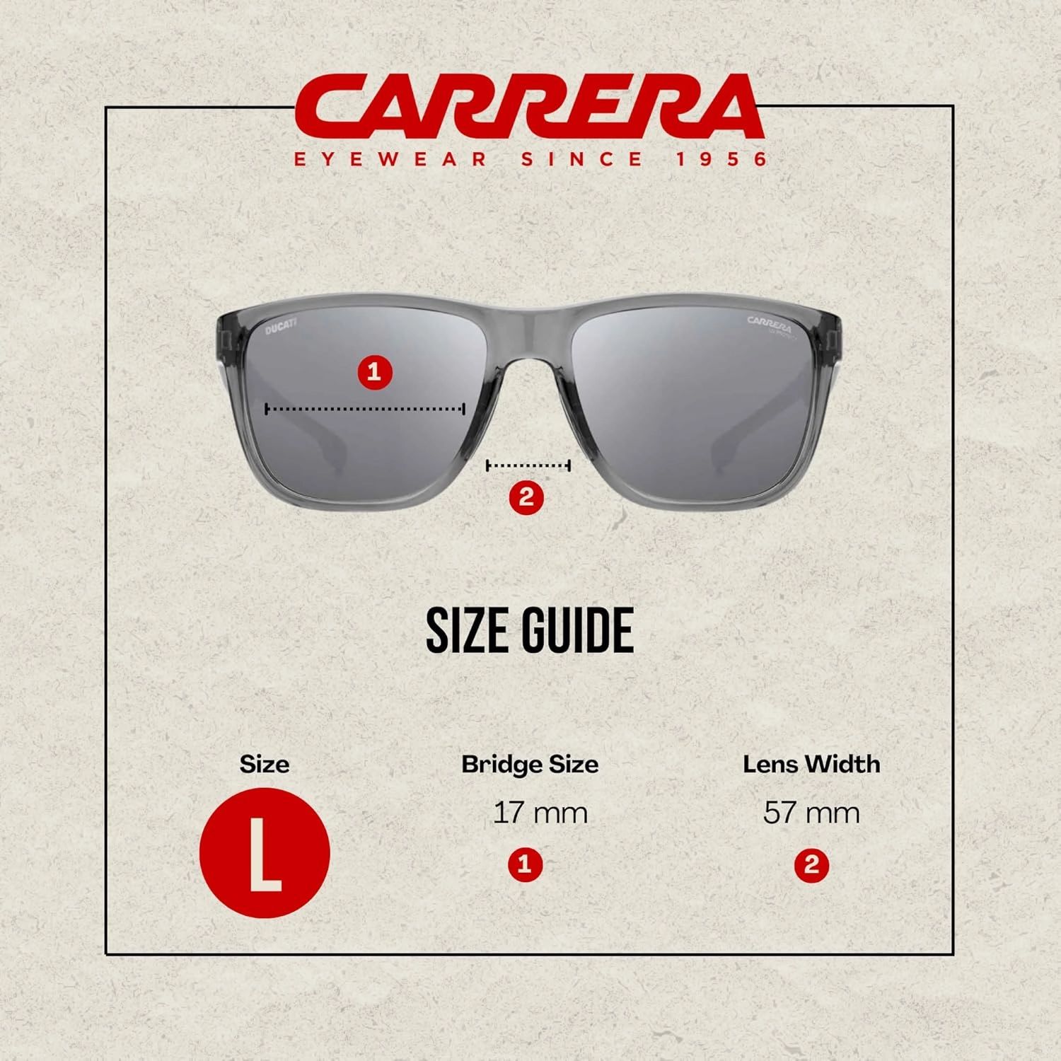 Carrera-Ducati CA003/S Square Sunglasses for Men   BUNDLE With Designer iWear Complimentary Eyewear Kit