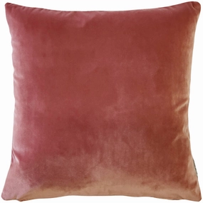 Castello Rose Blush Velvet Throw Pillow, 17"x17" Square