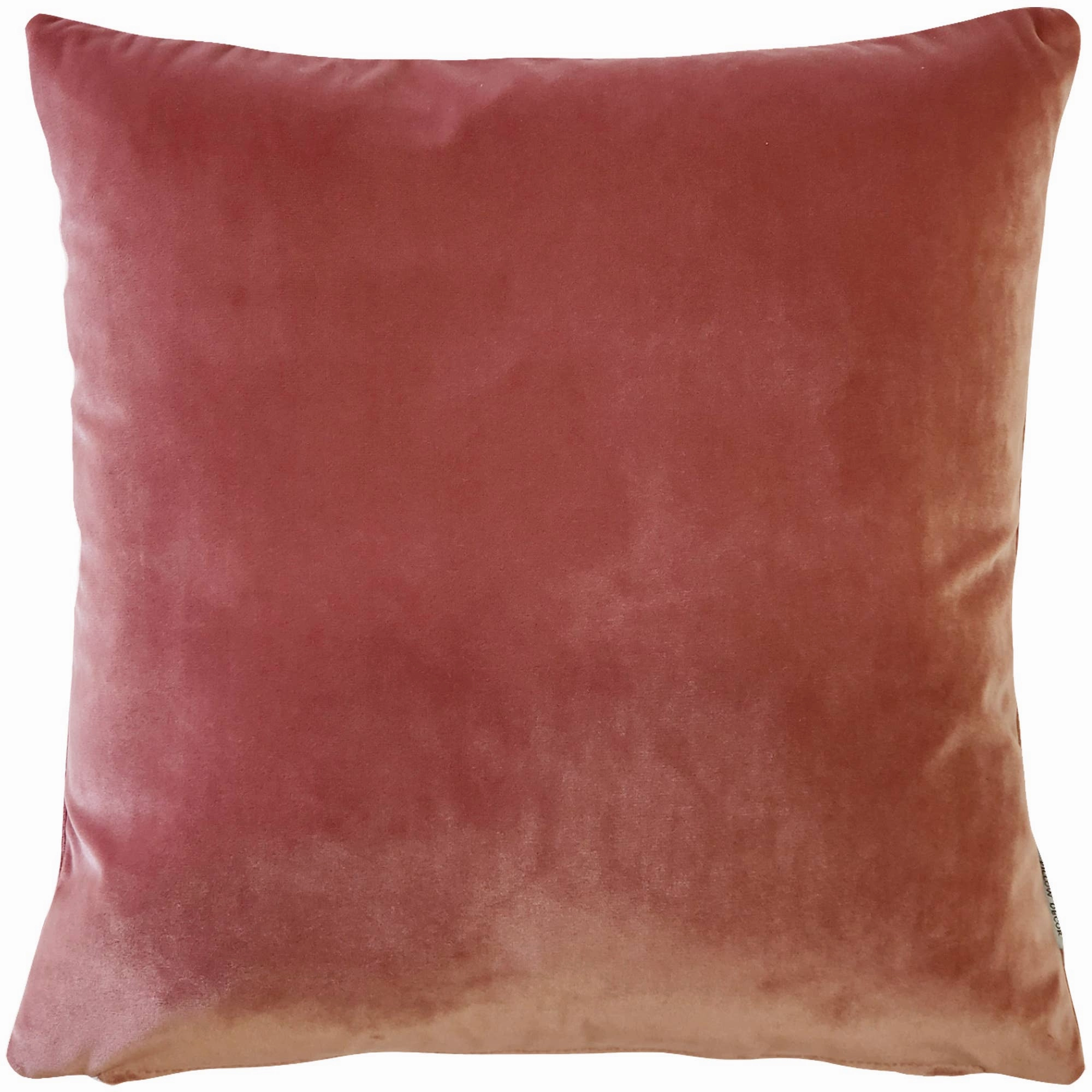 Castello Rose Blush Velvet Throw Pillow, 17"x17" Square