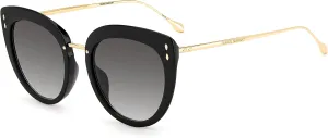 Cat Eye Sunglasses IM0084GS 2M29O Black/Gold 55mm