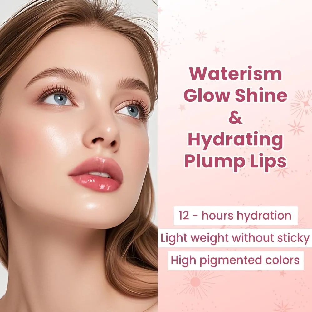 CATKIN Glossy Lip Balm Ultra Hydating Glow Lip Tinted Jelly Plump Melting Balm Shea Butter Repair Soothing For Dry Lips Dewy Finished 0.12 oz C02 TULIP