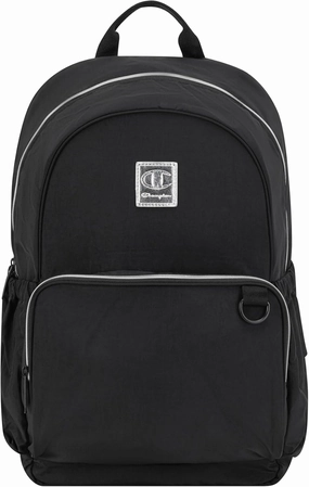 Champion Venice Nylon Backpack, Black/Silver, Medium