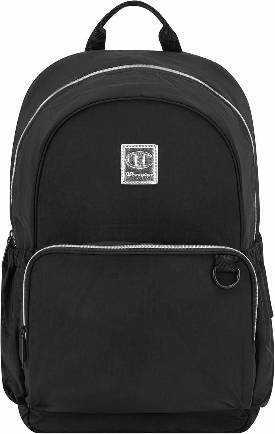 Champion Venice Nylon Backpack, Black/Silver, Medium