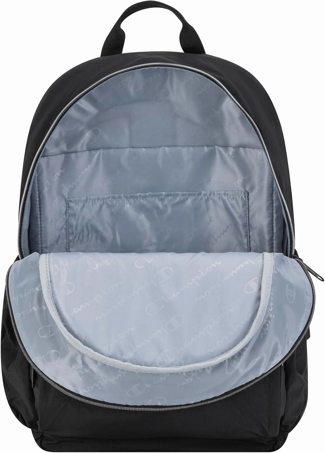 Champion Venice Nylon Backpack, Black/Silver, Medium