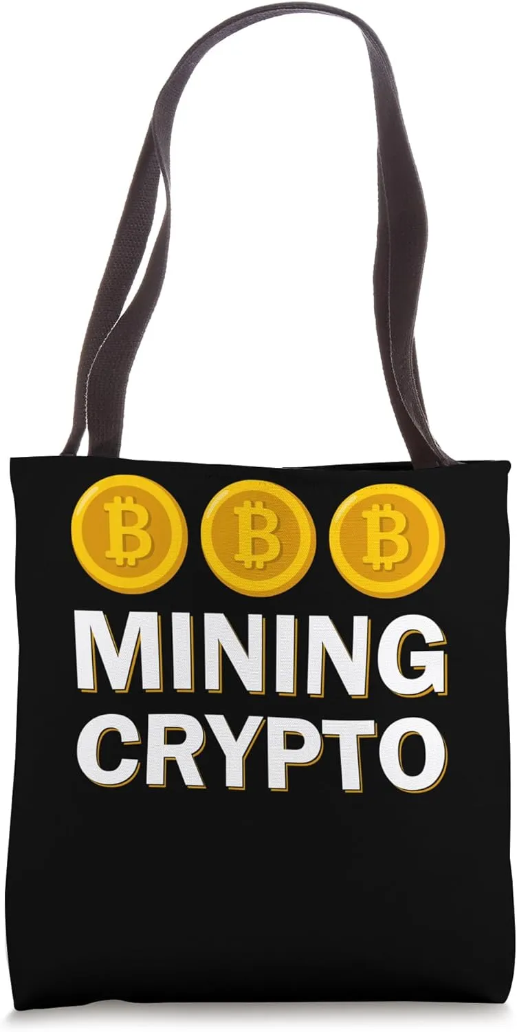 Check me Mining Bitcoins Nakamoto HODL Fiat money Bitcoin Tote Bag