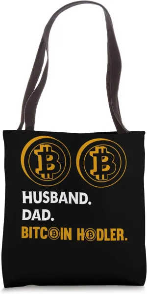 Check me Mining Bitcoins Nakamoto HODLer husband dad Bitcoin Tote Bag