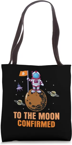 Check me Mining Bitcoins to the moon Nakamoto HODL Bitcoin Tote Bag