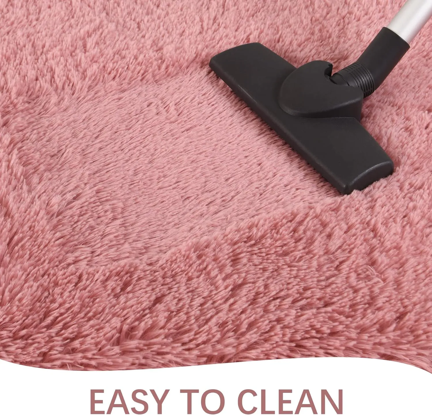 Chicrug Soft Runner Rug for Bedroom Living Room Plush Fluffy Rug 2x6 Feet, Shag Furry Runner Rug Carpet Non Shedding for Nursery Children Kids Girls Room Home Decorative, Blush