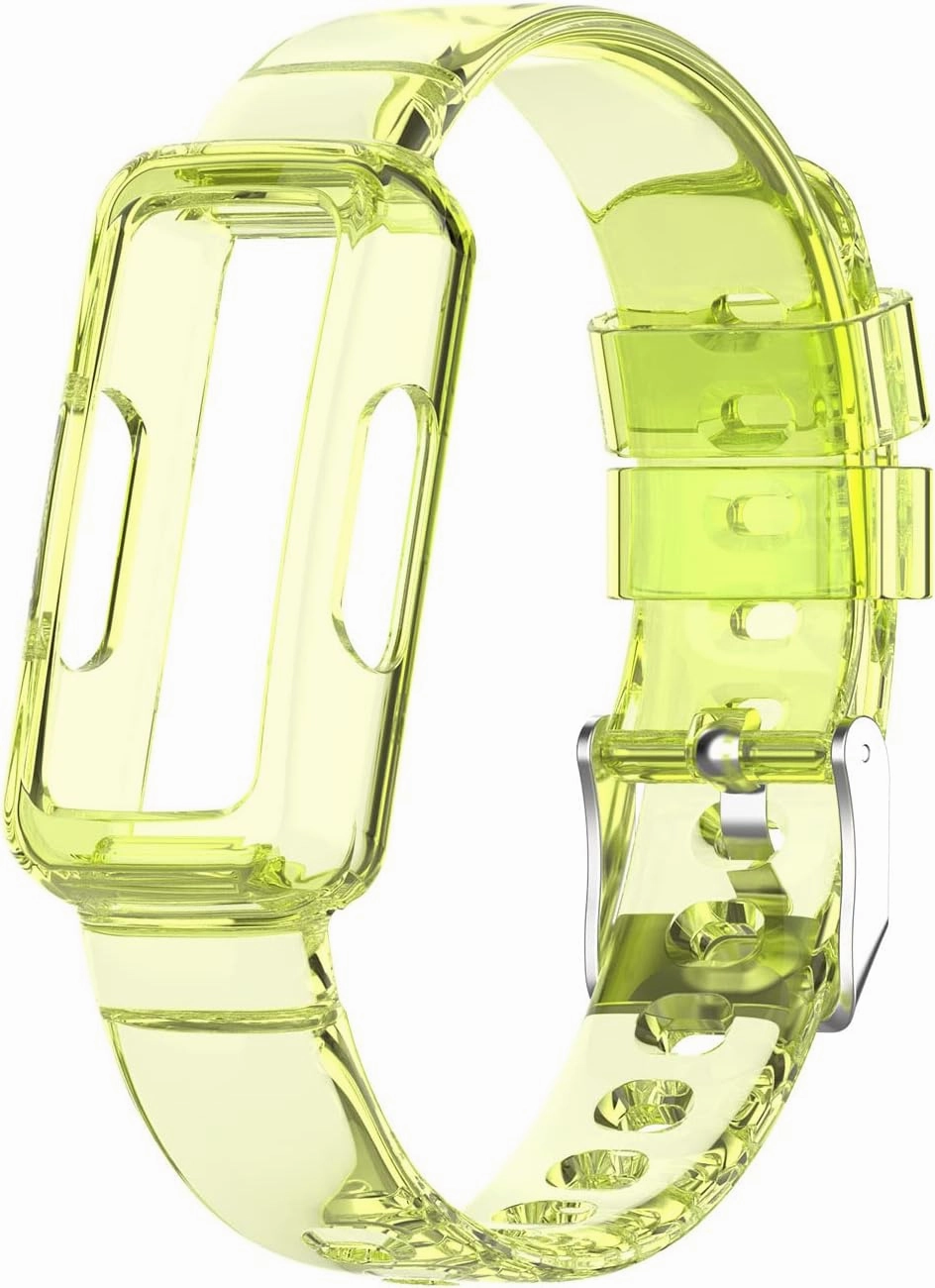 Chofit Protective Case with Strap Bands Compatible with Fitbit Luxe/Inspire 2 /Inspire/Inspire hr/Ace 2/Ace 3 Protective Bumper Case Cute Soft Watch Strap for Men and Women
