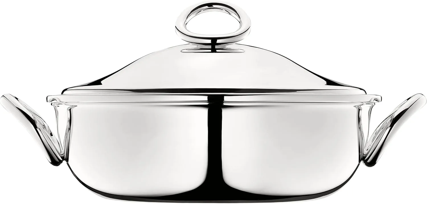 Christofle Vertigo Silver-Plated Vegetable Dish with Lid #4113321