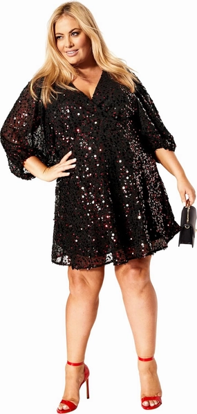 City chic Women's Plus Size Dress Scattered Glow