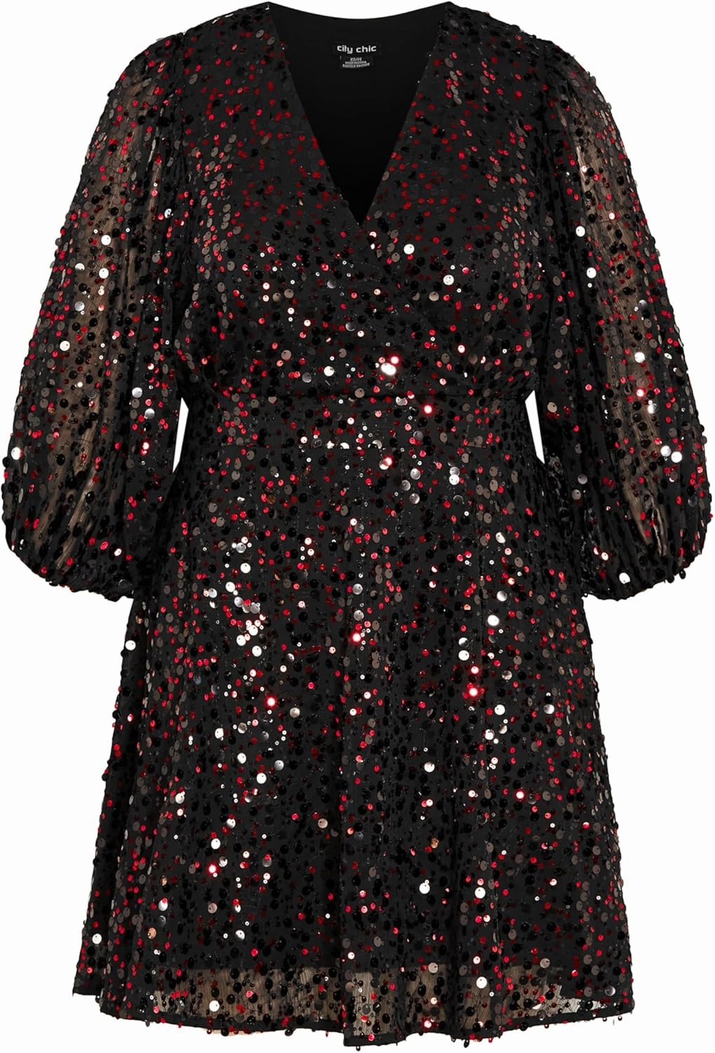 City chic Women's Plus Size Dress Scattered Glow