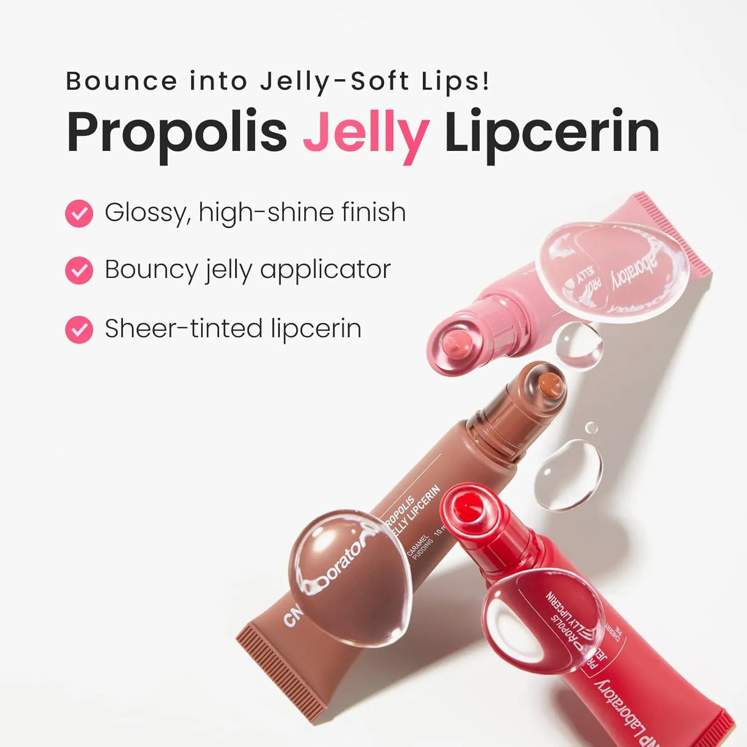 CNP Propolis Jelly Lipcerin - Honey Cake, Hydrating Lip Gloss with Manuka Honey & Hyaluronic Acid, Gifts for Women, Korean Skin Care, 0.3 fl.oz.