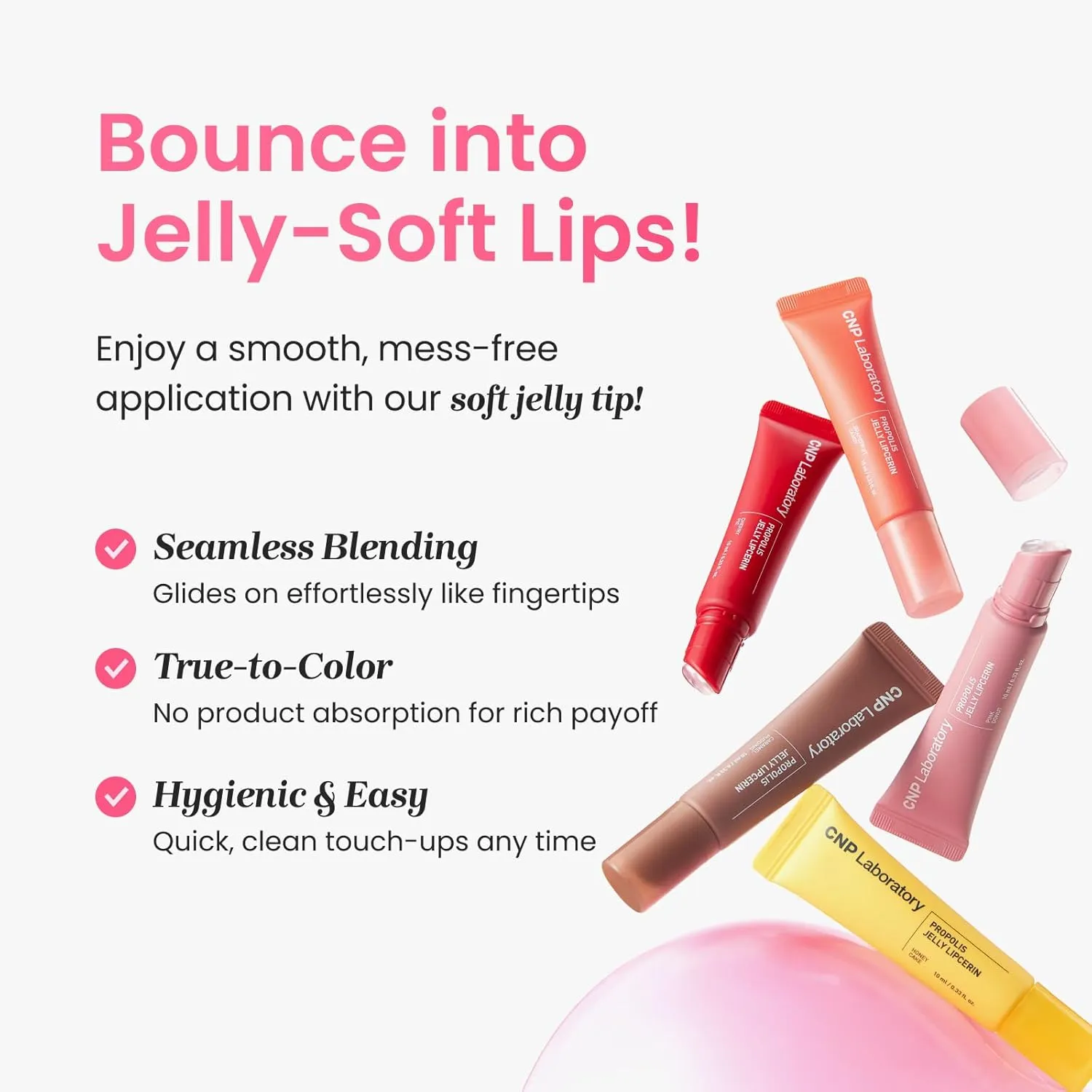 CNP Propolis Jelly Lipcerin - Honey Cake, Hydrating Lip Gloss with Manuka Honey & Hyaluronic Acid, Gifts for Women, Korean Skin Care, 0.3 fl.oz.