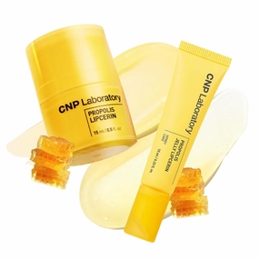 CNP Lip Butter x Jelly Duo - Original & Honey Cake Bundle | Hydrating Overnight Lip Mask & Gloss, 12hrs Long-lasting Moisture, Manuka Honey & Hyaluronic Acid, Gentle Exfoliation, Korean Skin Care