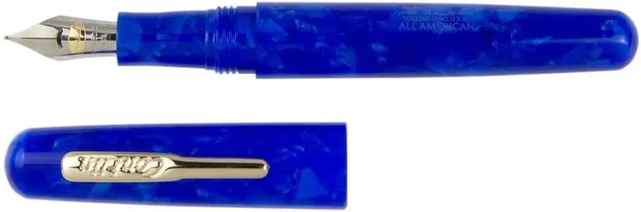Conklin All American Fountain Pen in Lapis Blue with 18K Gold-Plated Accents – Medium Nib, Bold Design & Premium Craftsmanship – Ideal Gift for Professionals & Pen Enthusiasts