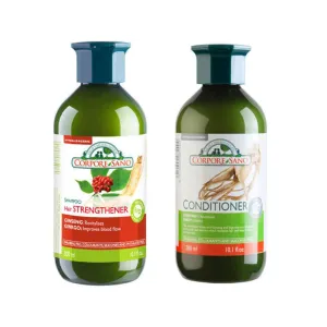 CorpSano Value Pack - Revitalising hair Strengthening Shampoo w/Ginseng & Ginkgo and Revitalizing Conditioner w/Ginseng & Sage - Parabens Free - Silicone Free