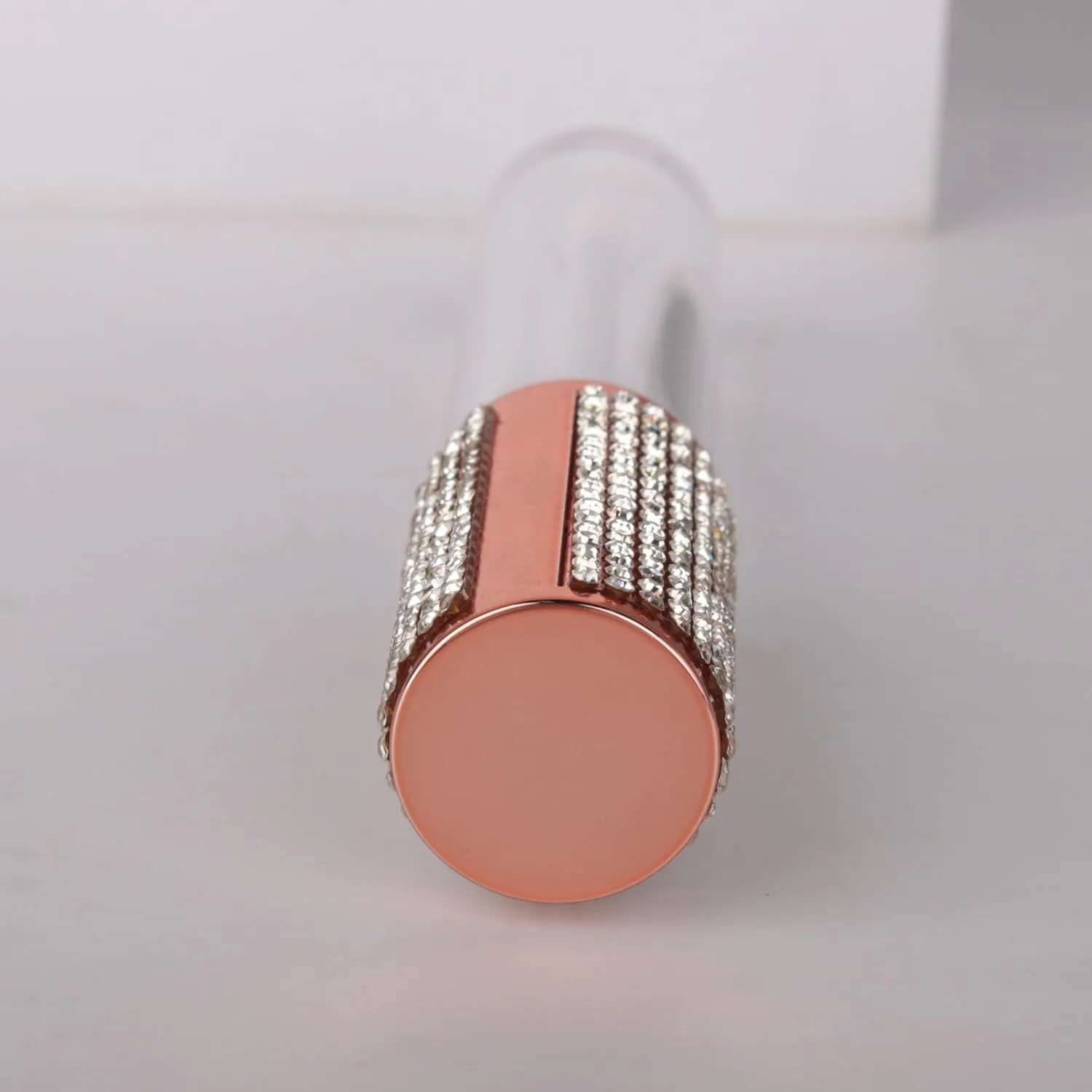 COSIDEA 15pcs Round Empty 5ml 0.17oz Rose Gold lip gloss tubes with wand diamond Lipgloss tube containers for lip oil packing
