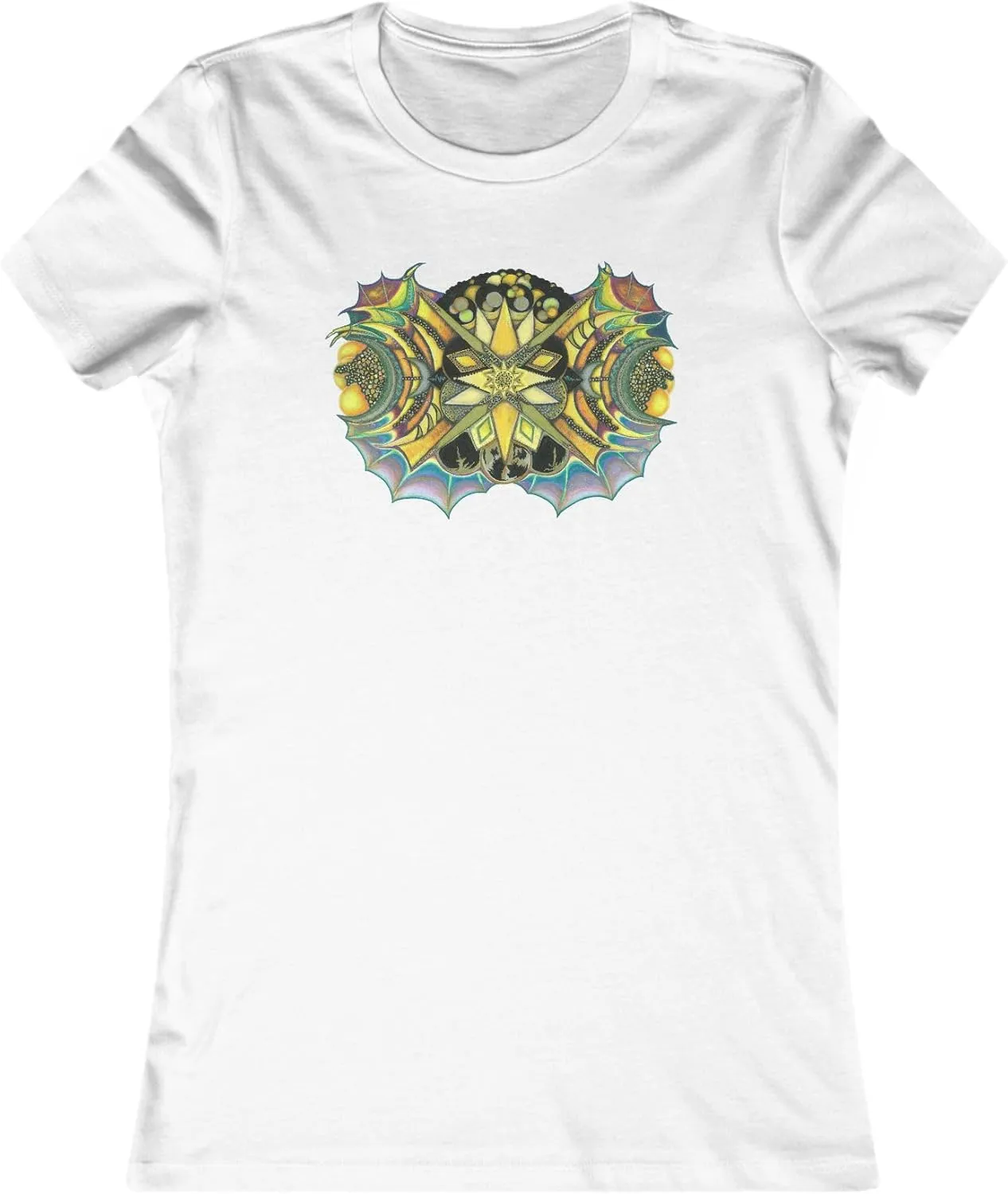 Creature Women's Tee, Gold/Purple/Silver/Yellow, XL-2XL, 100% Cotton