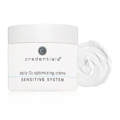 Credentials Daily O2 Optimizing Crème – Silky, Luxurious Moisturizer with Revitalin BT™, Vitamins & Antioxidants, Boosts Cell Respiration, Firms & Hydrates Sensitive Skin, Delicately Scented
