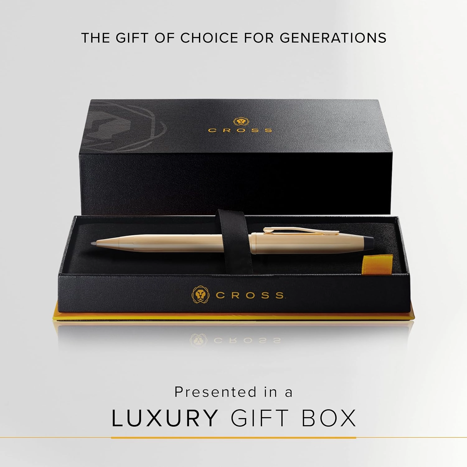 Cross Century II Refillable Ballpoint Pen Presented in a Luxury Gift Box - Medium Point, Black Ink, Gold