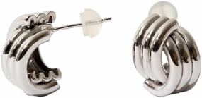 Cross Flow Bold Earrings– Designed in Korea, Crafted with Precision