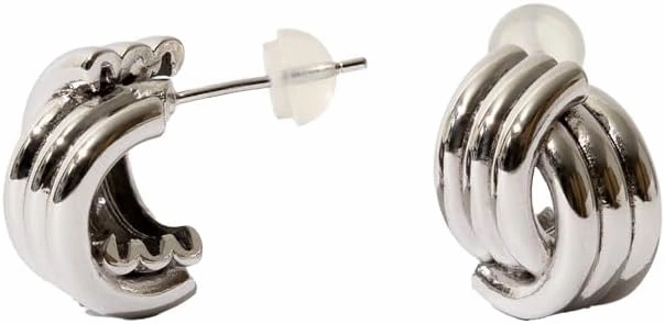 Cross Flow Bold Earrings– Designed in Korea, Crafted with Precision