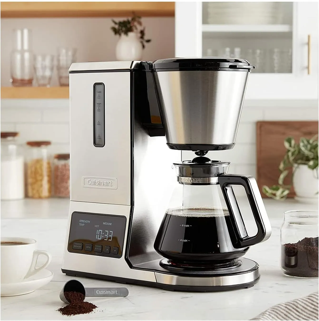 Cuisinart CPO-800P1 PurePrecision 8 Cup Pour-Over Coffee Brewer, Silver