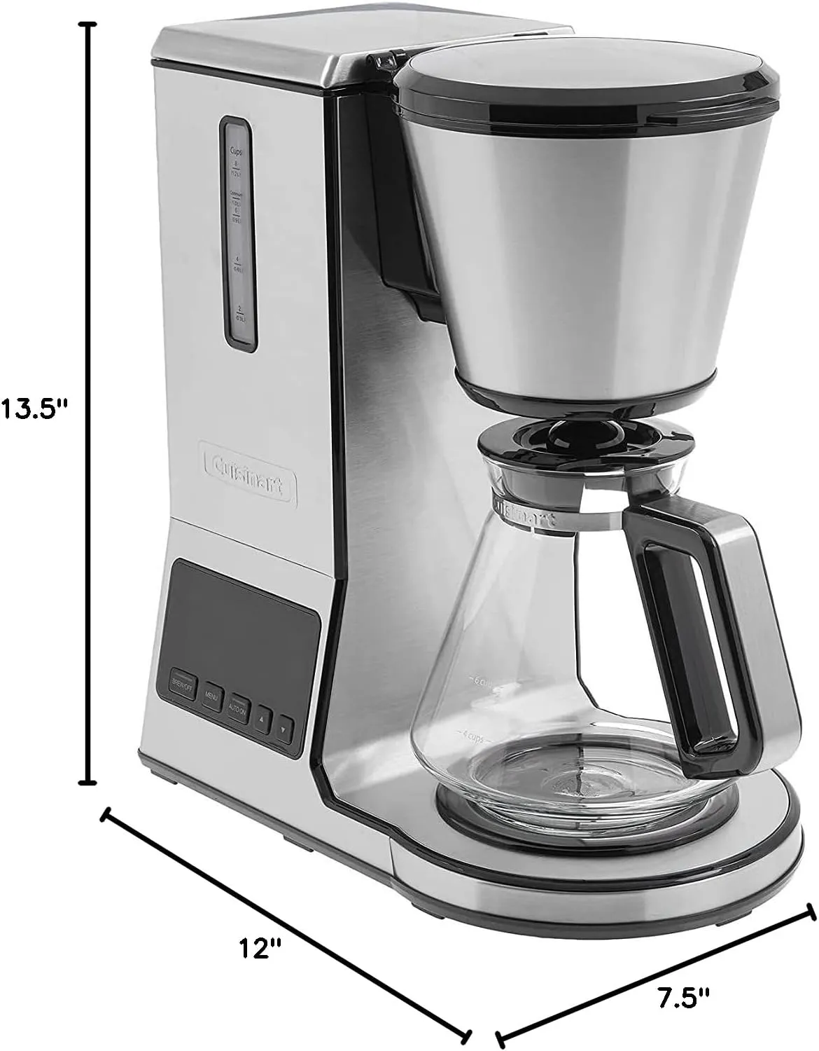 Cuisinart CPO-800P1 PurePrecision 8 Cup Pour-Over Coffee Brewer, Silver