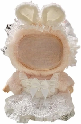 Cute Doll Clothing Enchanted Sparkle Collection: Tulle & Sequins Fairy Dress for Labubu（No Doll） (White)