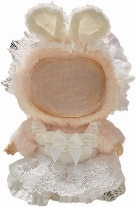 Cute Doll Clothing Enchanted Sparkle Collection: Tulle & Sequins Fairy Dress for Labubu（No Doll） (White)