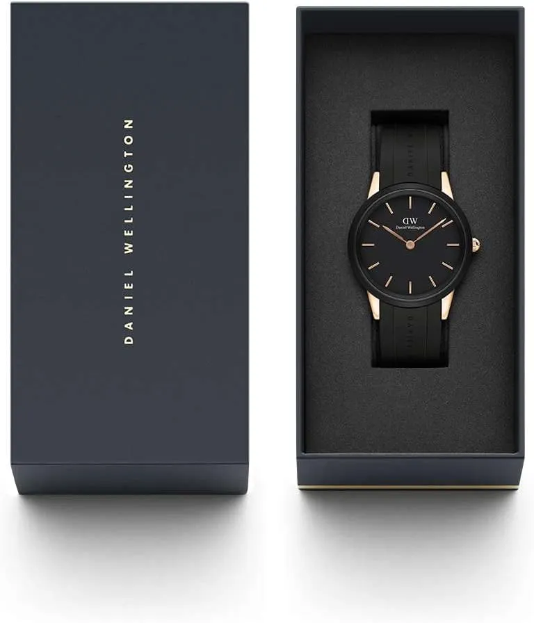 Daniel Wellington Iconic Watch Rose Gold Rubber
