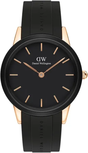 Daniel Wellington Iconic Watch Rose Gold Rubber