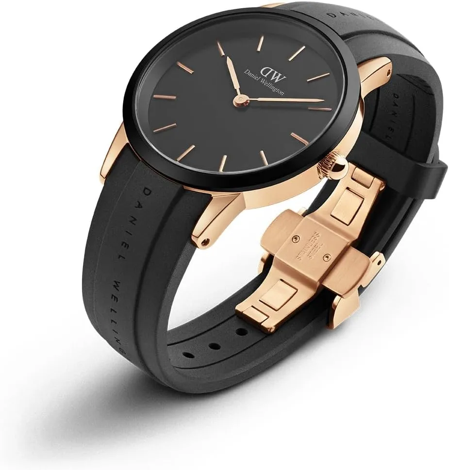 Daniel Wellington Iconic Watch Rose Gold Rubber