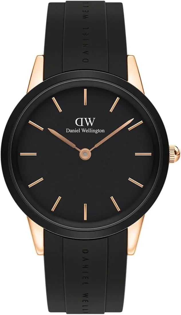 Daniel Wellington Iconic Watch Rose Gold Rubber