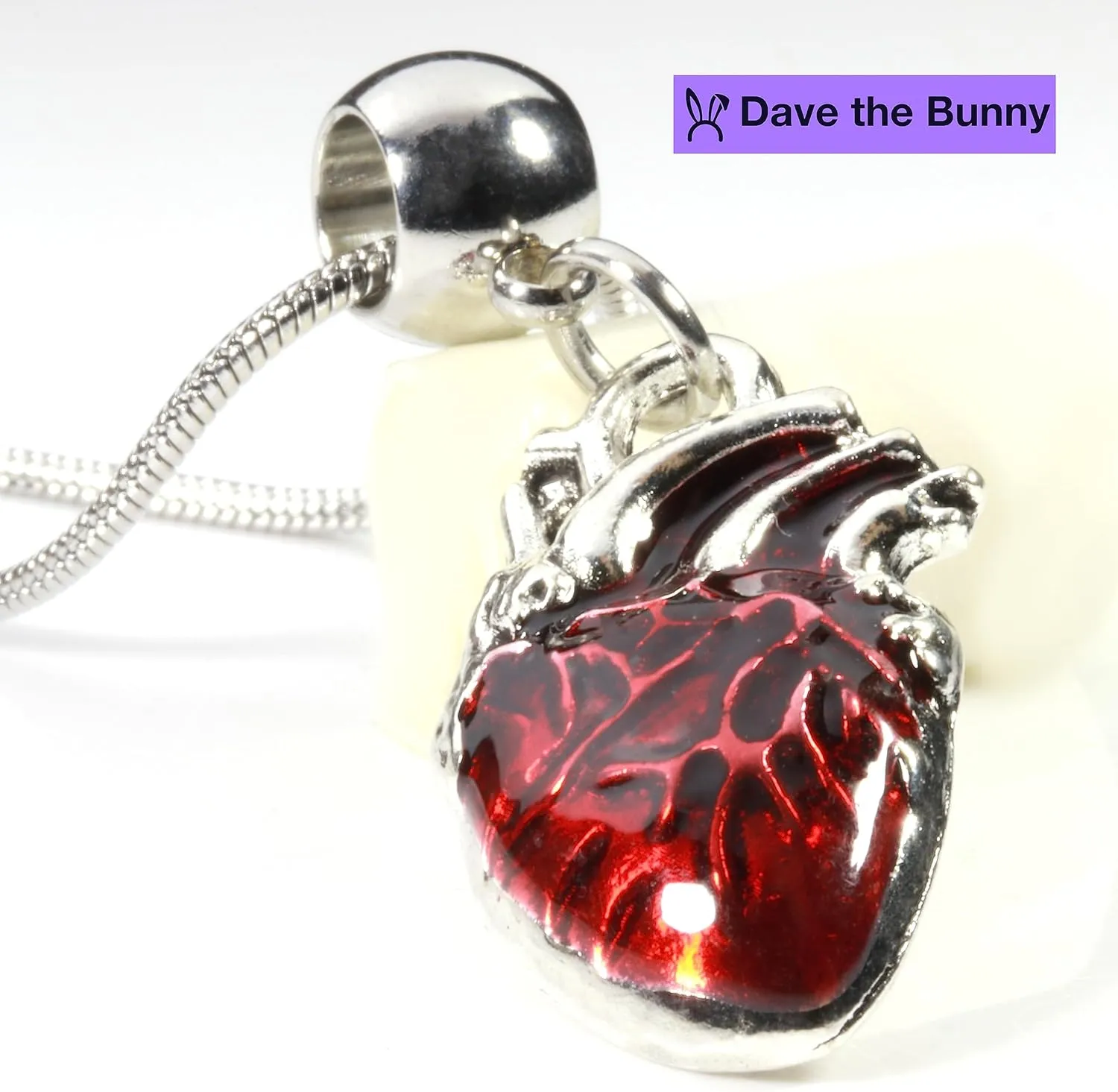 Dave The Bunny Heart Necklace