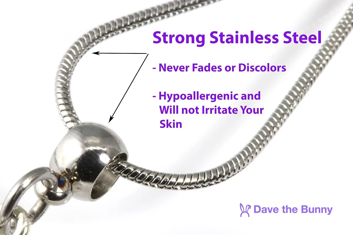 Dave The Bunny Heart Necklace