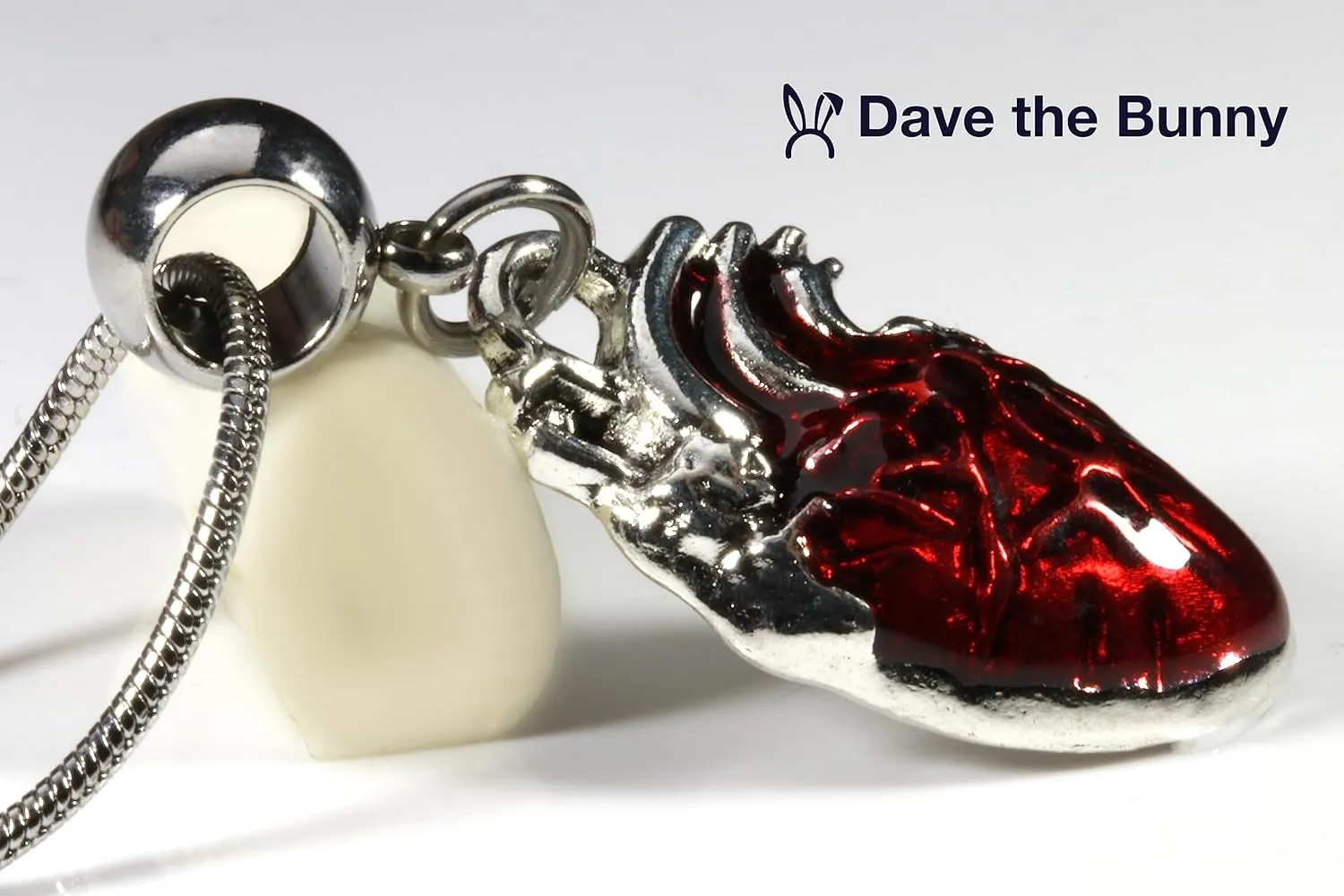 Dave The Bunny Heart Necklace