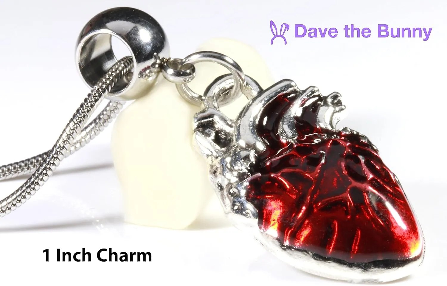 Dave The Bunny Heart Necklace