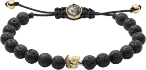 Diesel Stainless Steel and Beaded Bracelet for Men
