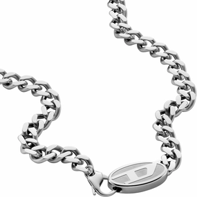 Diesel Stainless Steel Chain Necklace for Men