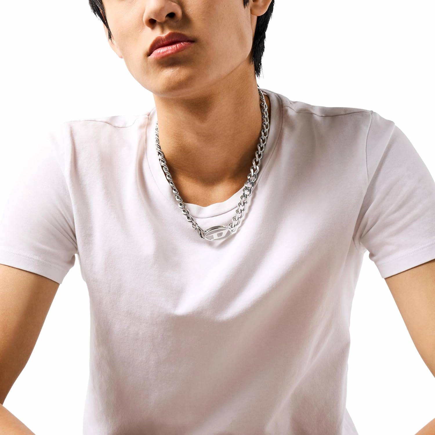 Diesel Stainless Steel Chain Necklace for Men