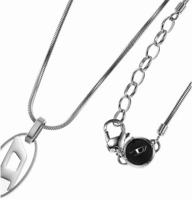 Diesel Stainless Steel Pendant Necklace for Men