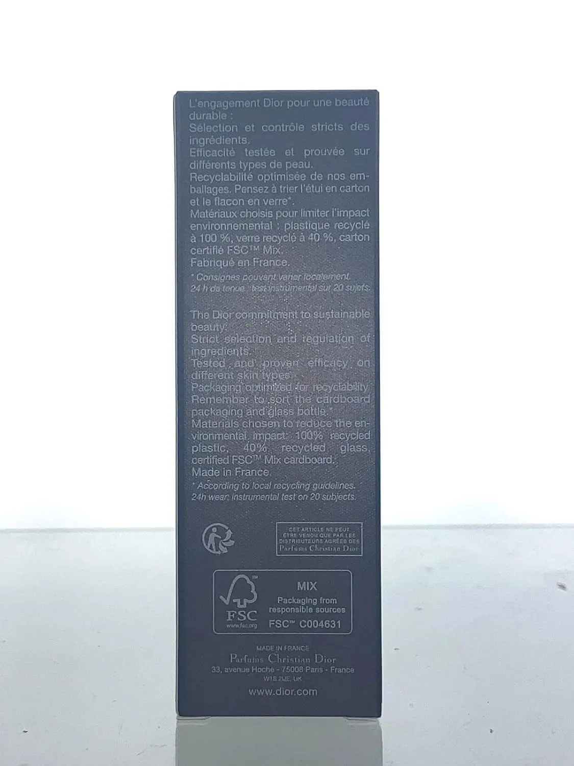Dior Christian Forever Skin Glow 24h Wear Radiant Foundation 4W Warm/Glow SPF 20, 1.0 Ounce