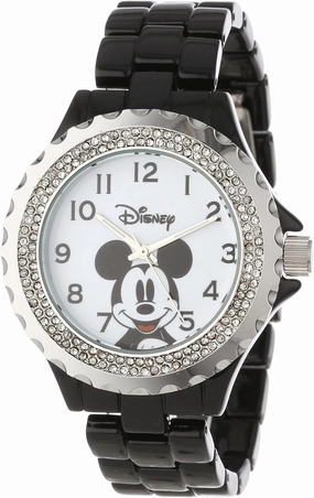 Disney Adult Enamel Sparkle Analog Quartz Bracelet Watch