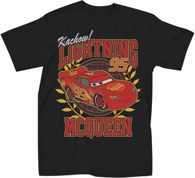 Disney Pixar Cars Lightning McQueen Kachow! Adult T-Shirt