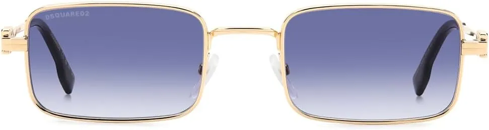 Dsquared Unisex D2 0104/S Sunglasses, GOLD BLUE, 60, Gold Blue, 60, Gold Blue, 60